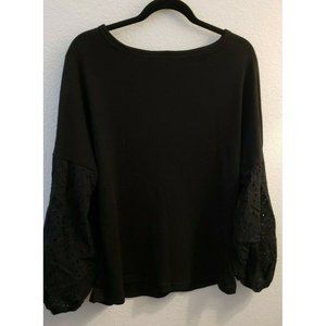 AlvaQ Women's Hollow Out L/S Knit Casual Pullover